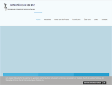 Tablet Screenshot of orthopaedie-enz.de
